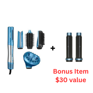 BaBylissPRO Nano Titanium STYLE/SWITCH Ionic Multi-Styler & Dryer 5PC Kit, BNTSS-5PKC with Bonus Dryer Curl Attachment