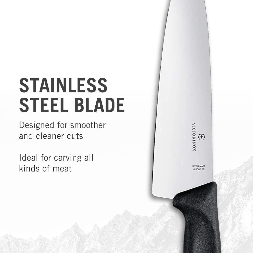 Victorinox Swiss Classic  Straight-Edge Chef's 8" Knife - Black - 6.8063.20-X2