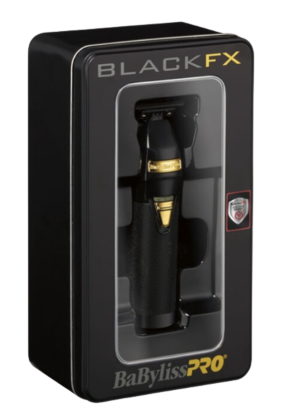 BabylissPRO BlackFX Outlining Cord/Cordless Trimmer Black/Gold - Professional Barber  Trimmer FX787BN