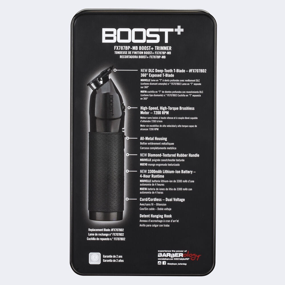 BaBylissPRO Matte Black Boost Cord/Cordless FX787BP-MB