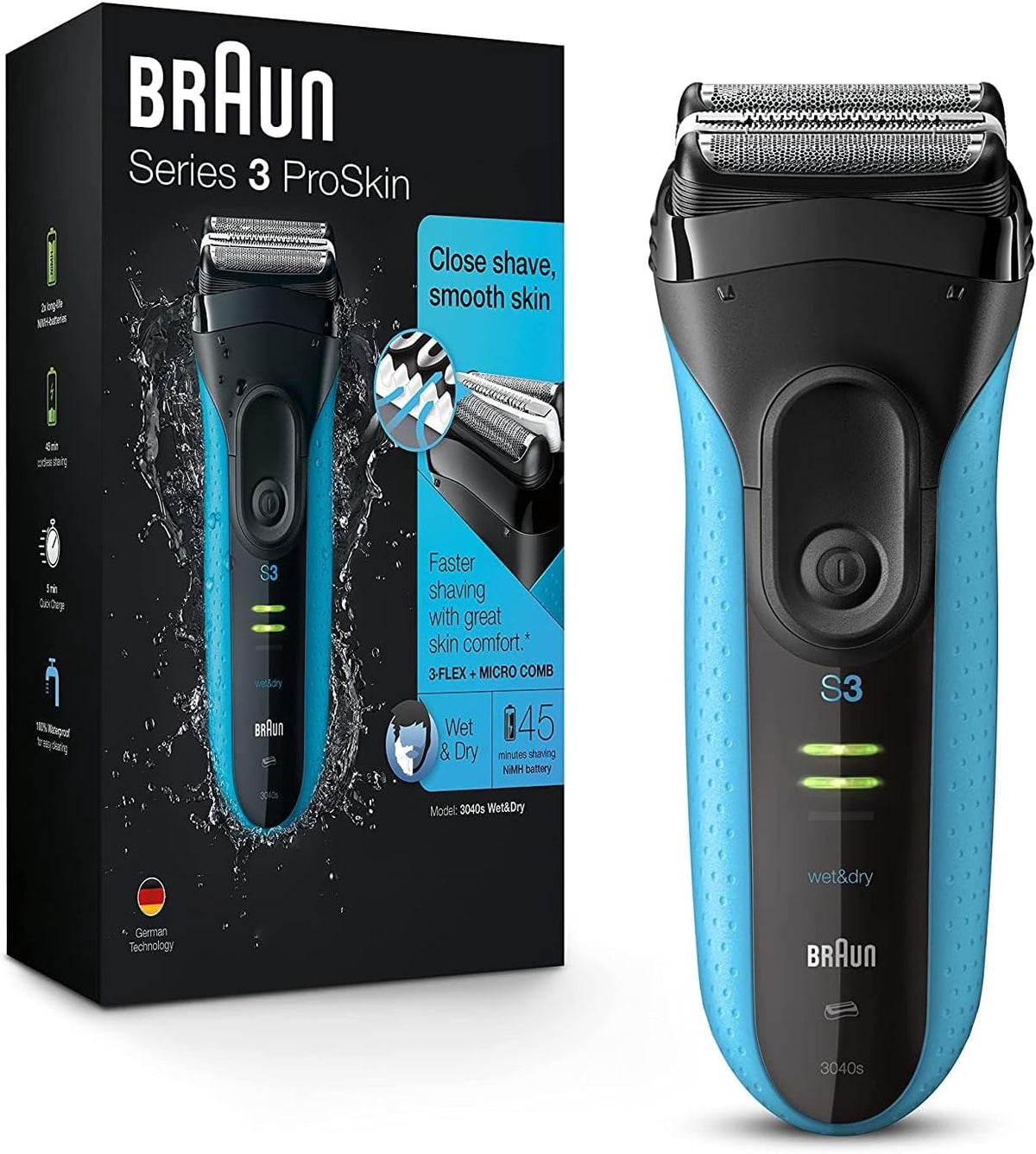 Braun Series 3 3040S ProSkin Wet & Dry Electric Shaver