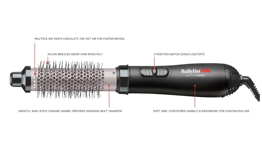 BaBylissPRO 1-1/4" Ceramic Hot Air Styler, BAB21000NC