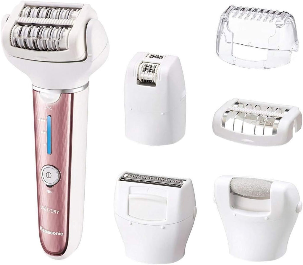Panasonic Rechargeable Wet-Dry Epilator with Pumice Stone  9-Piece