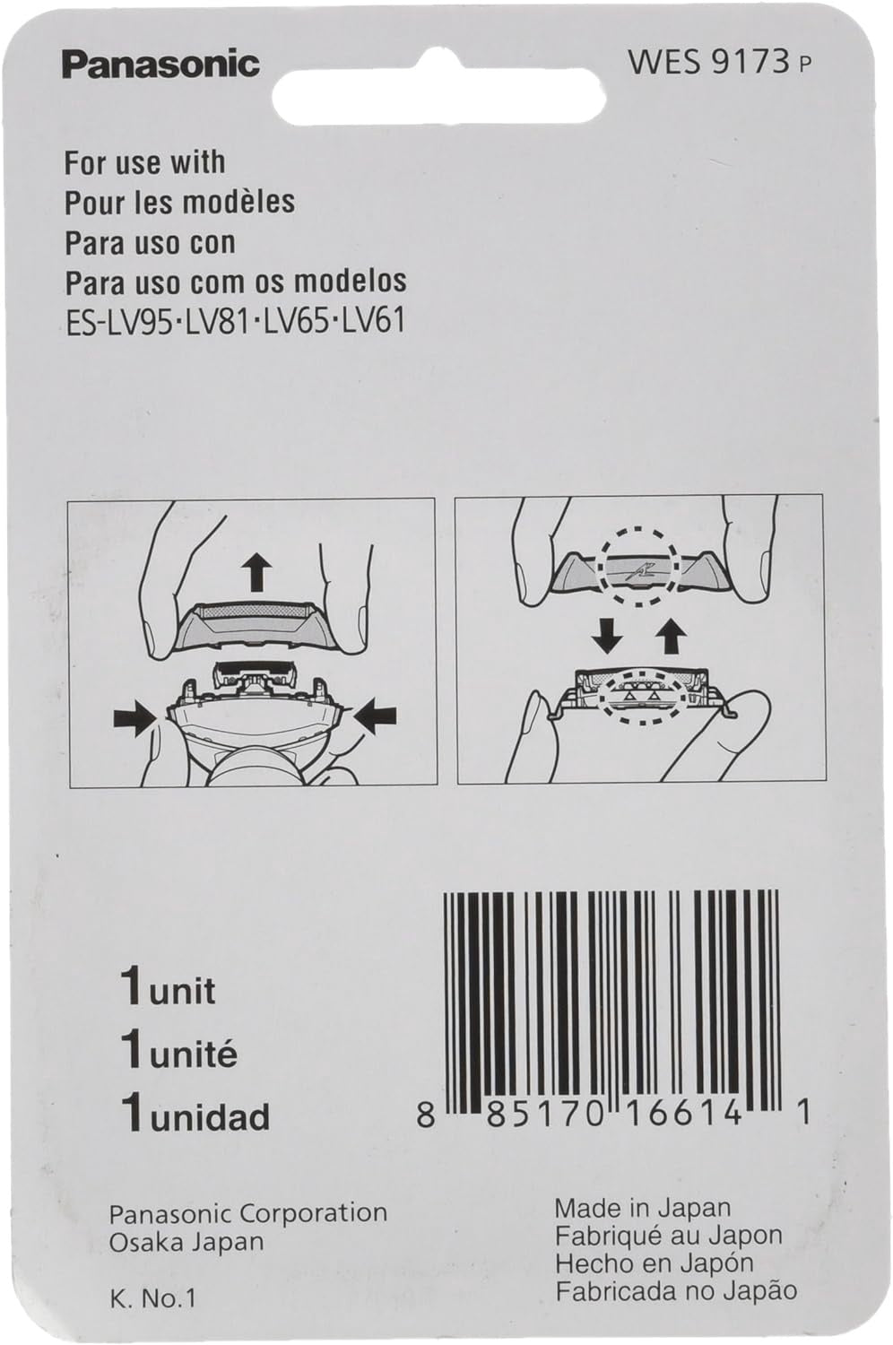 Panasonic WES9173P Outer Foil Replacement For ESLV95 ESLV65 and older Models