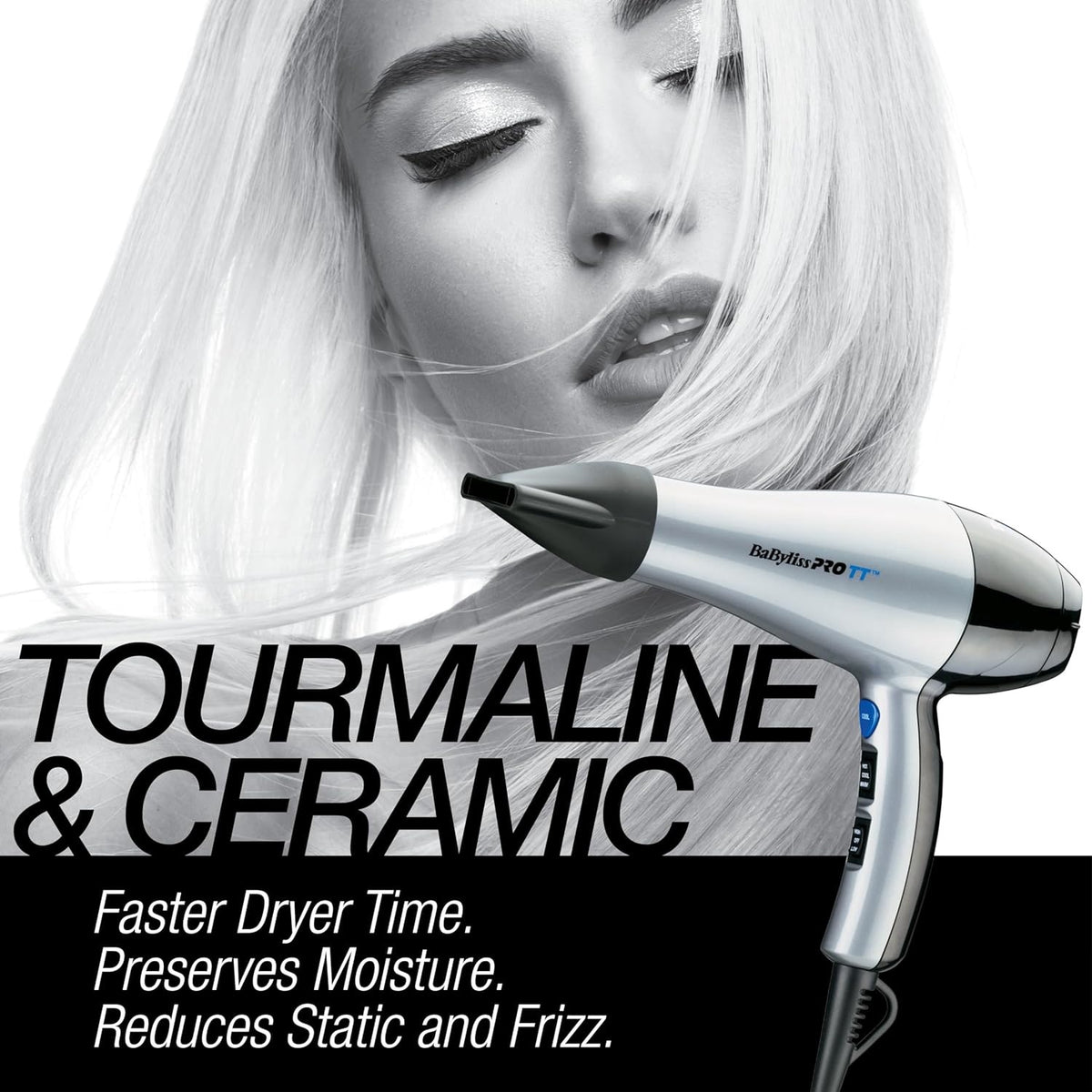 BaBylissPRO Tourmaline and Ceramic Hairdryer BTM5559C