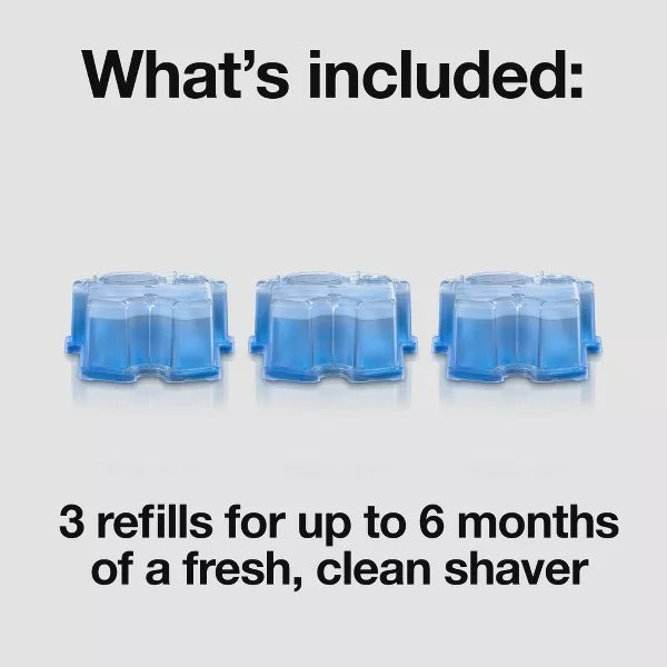 Braun Clean & Renew Refill Cartridges for Smart Cleaning Systems 3pk (CCR3)