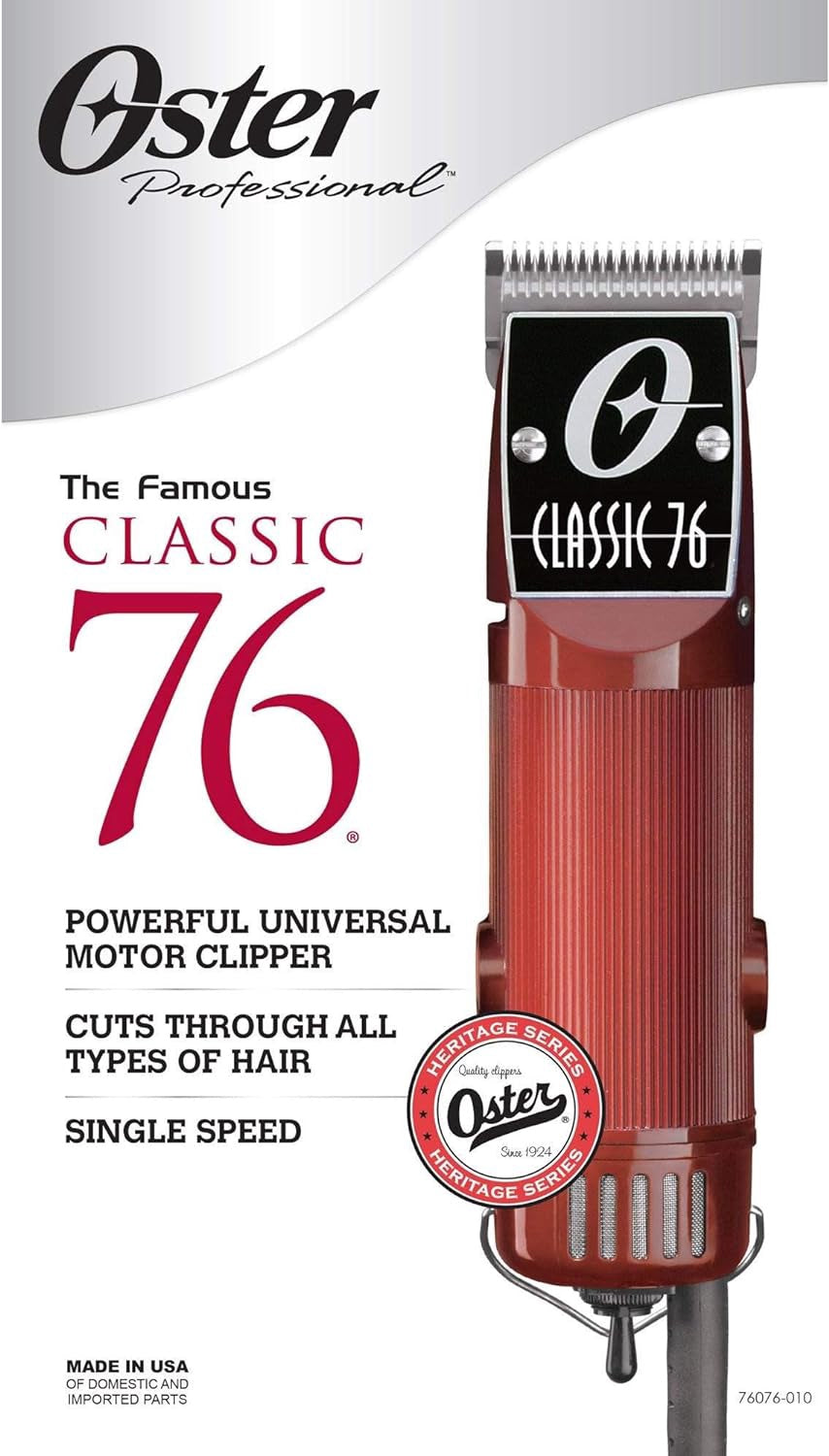 Oster Classic 76 Universal Motor Clipper with Detachable #000 & #1 Blades 76076-010