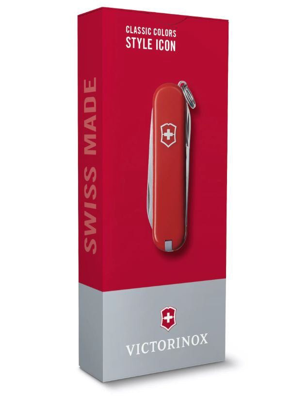 Victorinox Swiss Army Classic SD 58 mm 7 Function Pocket Knife  Icon Red