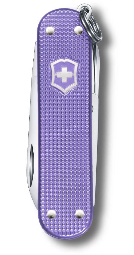 Victorinox Swiss Army Classic SD Alox 58 mm 5 Function Pocket Knife - Electric Lavender 0.6221.223G