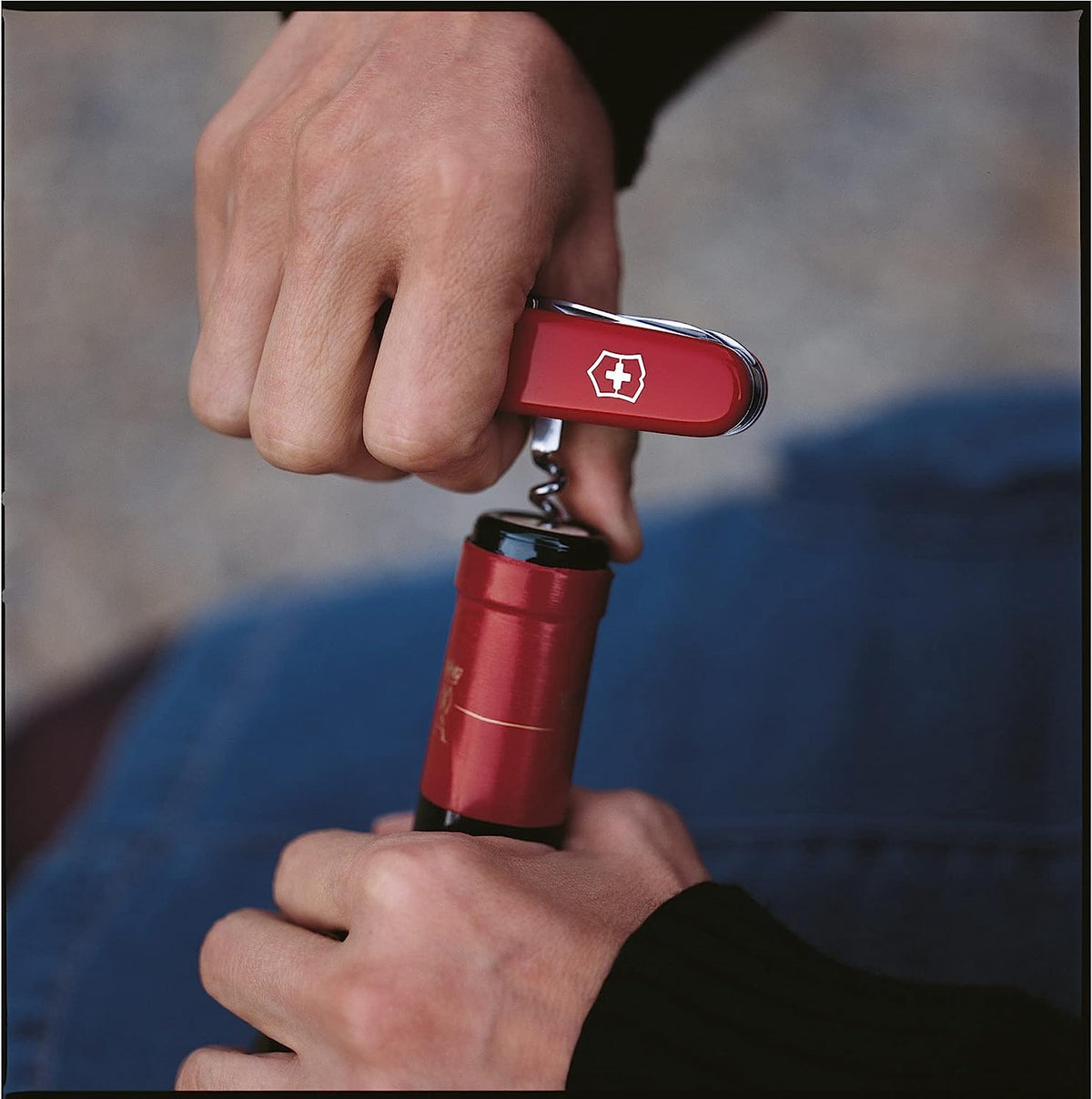 Victorinox Huntsman 91mm 15 Function Swiss Army Pocket Knife- Red- 1.3713