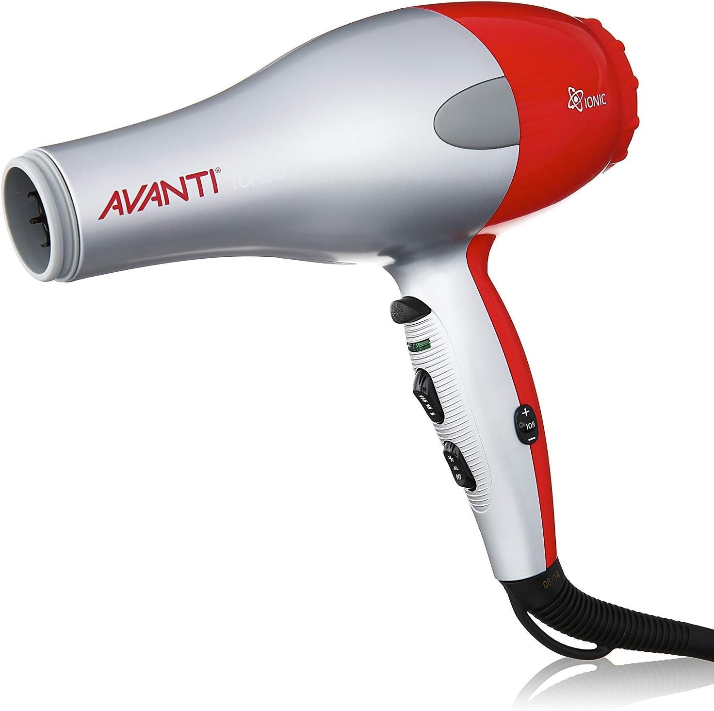 Avanti Turbo Professional Ionic, Tourmaline & Ceramic Hairdryer, Grey/Red, A-TURBOC