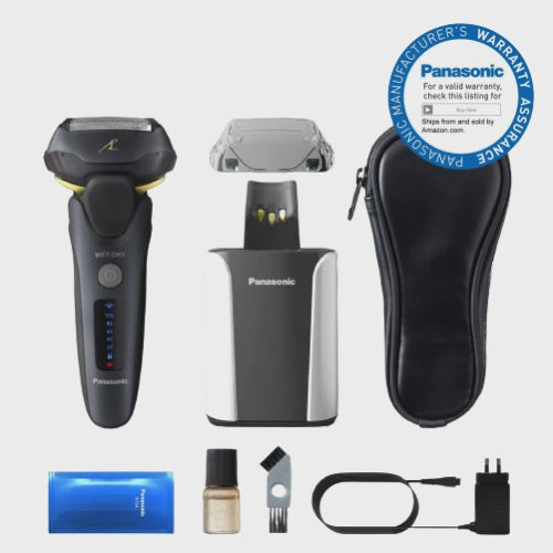 Panasonic   Arc5 Blade Wet/Dry Electric Shaver with cleaning unit ESLV97