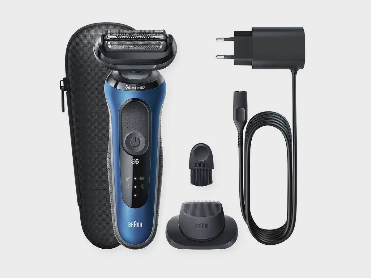 Braun Electric Shaver for Men, Series 6  Wet & Dry 6120S