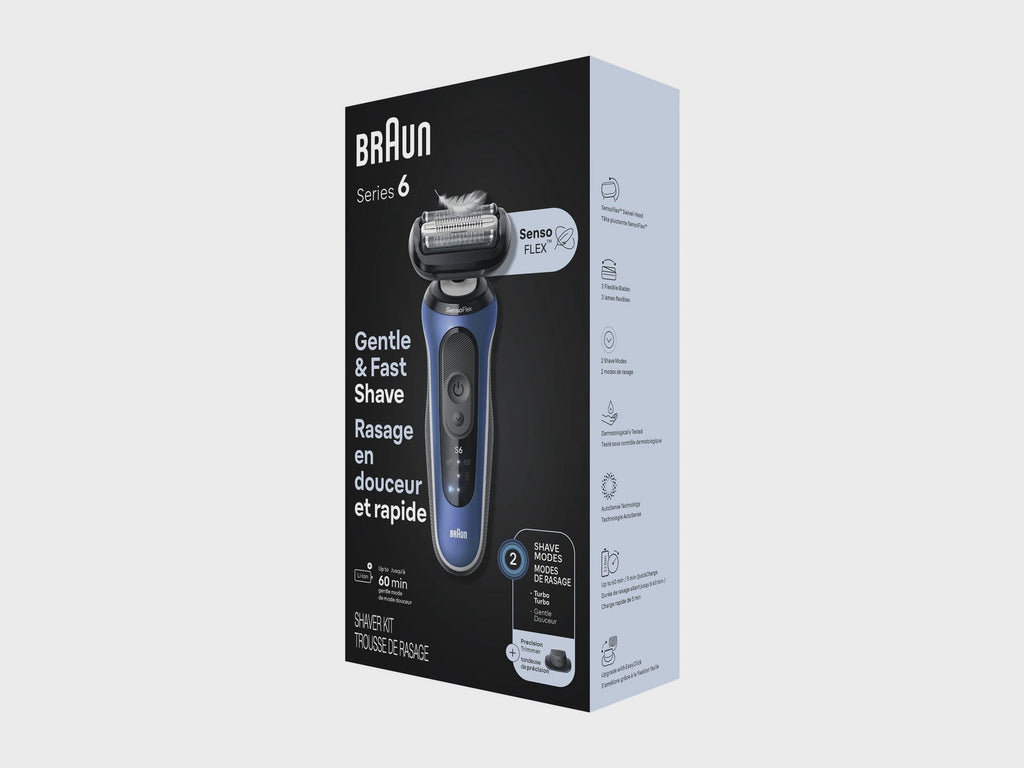 Braun Electric Shaver for Men, Series 6  Wet & Dry 6120S
