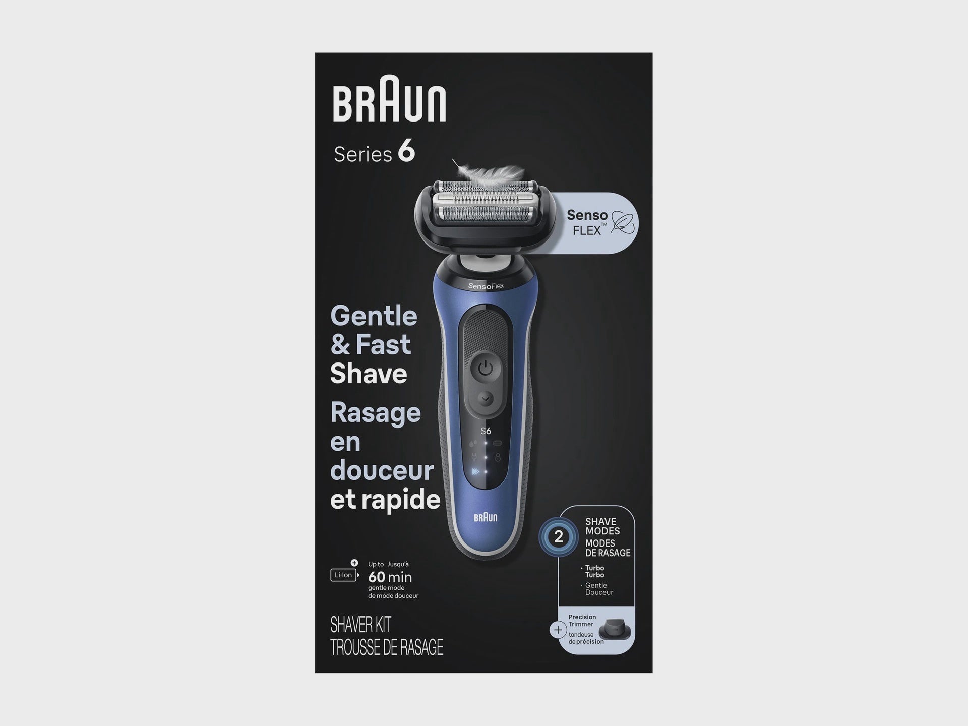 Braun Electric Shaver for Men, Series 6  Wet & Dry 6120S
