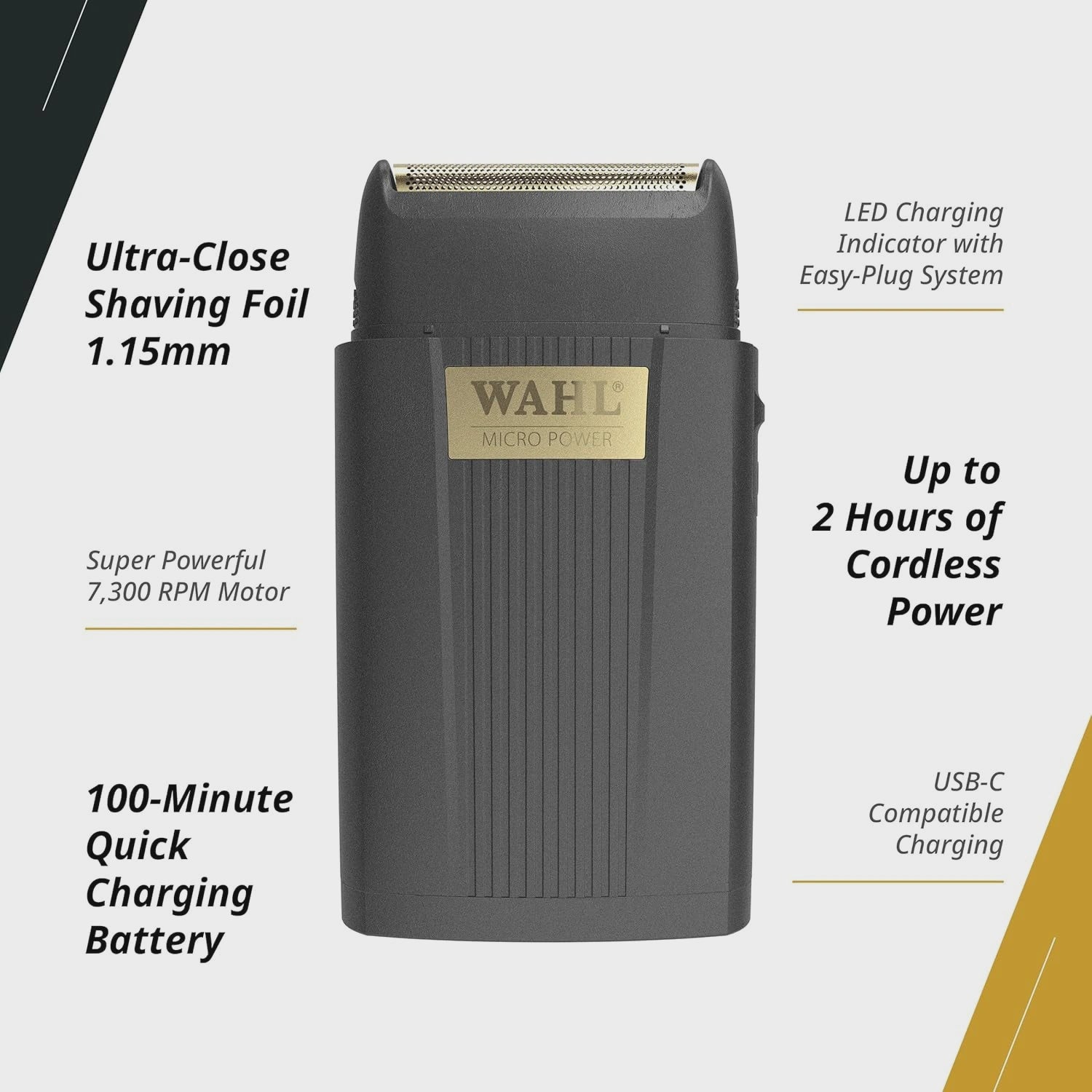 WAHL Micro Power Cordless Single foil shaver 55621