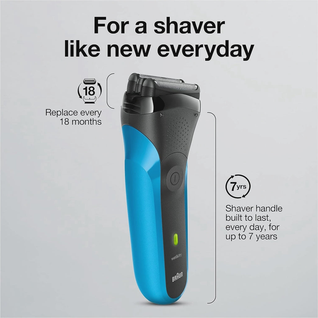 Braun Series 3 Wet & Dry Electric Shaver , 310S Blue