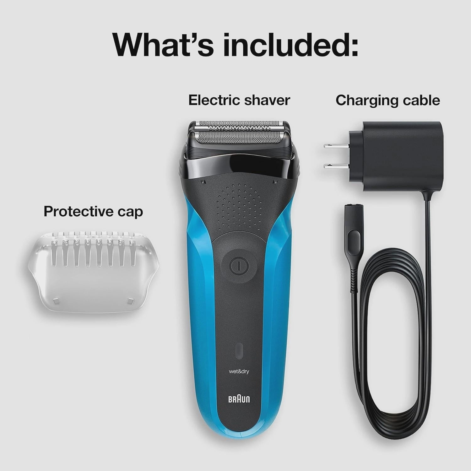 Braun Series 3 Wet & Dry Electric Shaver , 310S Blue