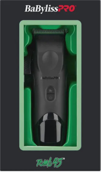 BaBylissPRO x Tomb45 Wireless Charging Clipper – Cordless Professional Barber Clipper with Charging Pad