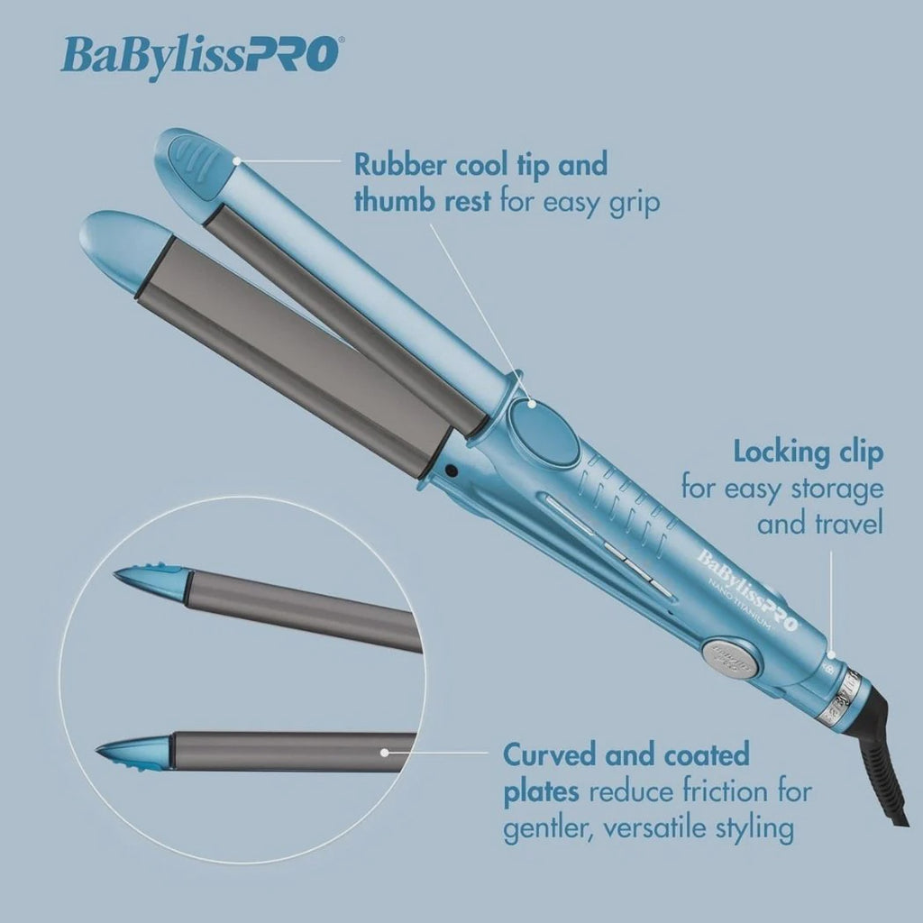 BaBylissPRO® Nano Titanium™ 1" U-Styler Flat Iron