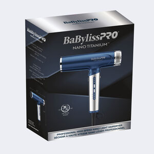 BaBylissPRO Nano Titanium Matte BLUE Light Ionic High-Speed Dryer BNTC9200TWHC
