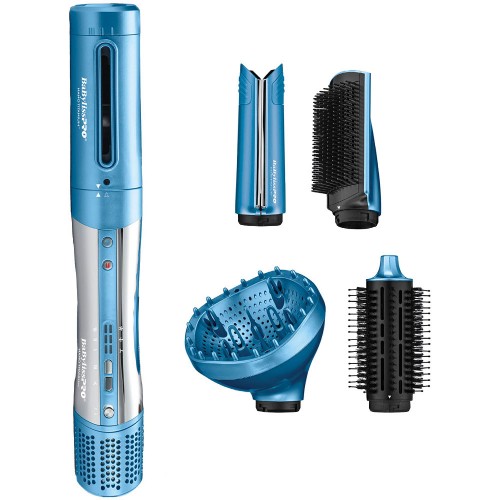 BaBylissPRO Nano Titanium STYLE/SWITCH Ionic Multi-Styler & Dryer 5PC Kit, BNTSS-5PKC with Bonus Dryer Curl Attachment