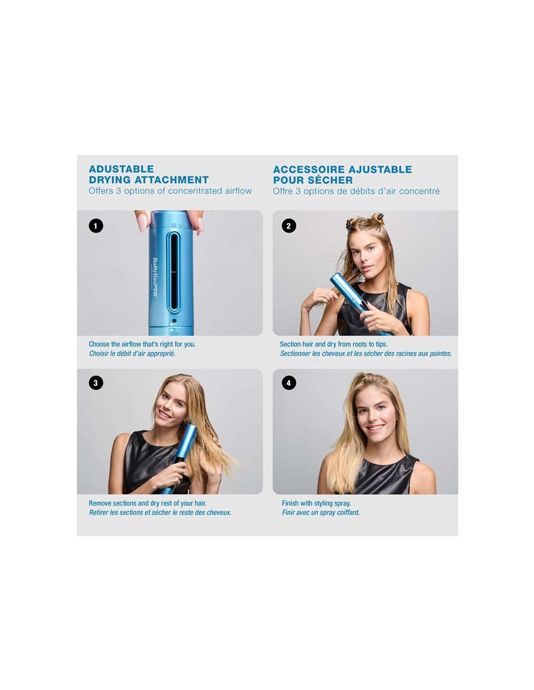 BaBylissPRO Nano Titanium STYLE/SWITCH Ionic Multi-Styler & Dryer 5PC Kit, BNTSS-5PKC with Bonus Dryer Curl Attachment