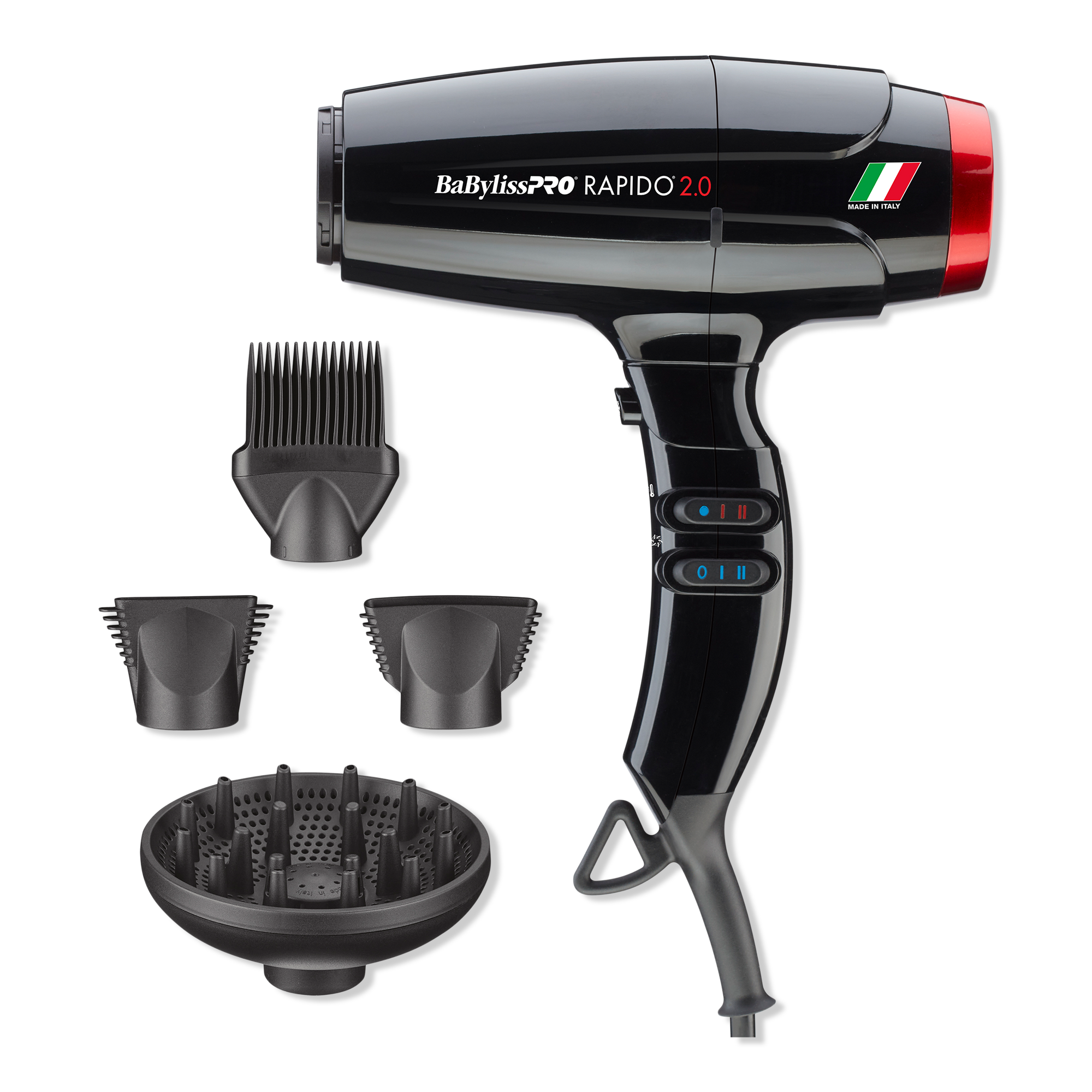 BabylissPRO Rapido 2.0 High Performance Professional Ionic Light Hair Dryer BRAP2C
