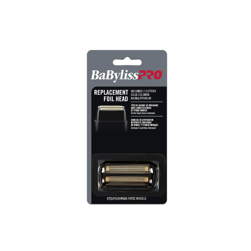 BaBylissPRO Replacement Foil Head and Cutter for FoilFX02 Double Foil Shaver (Black), FXRF2B