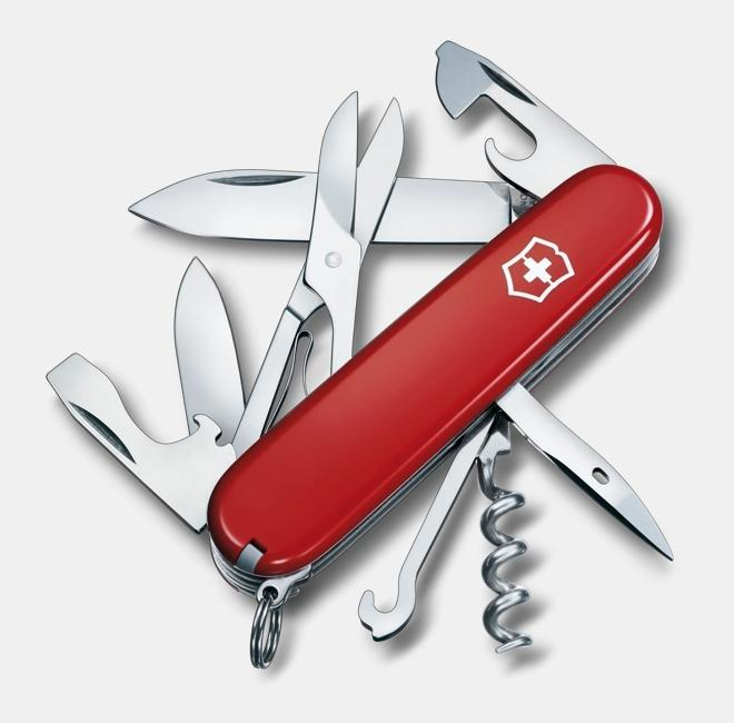Victorinox Climber 91mm 14 Function Swiss Army  Pocket Knife - Red - 1.3703.B1