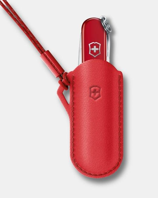 Victorinox Leather Pouch 58 mm/1 layer Red 4.0670