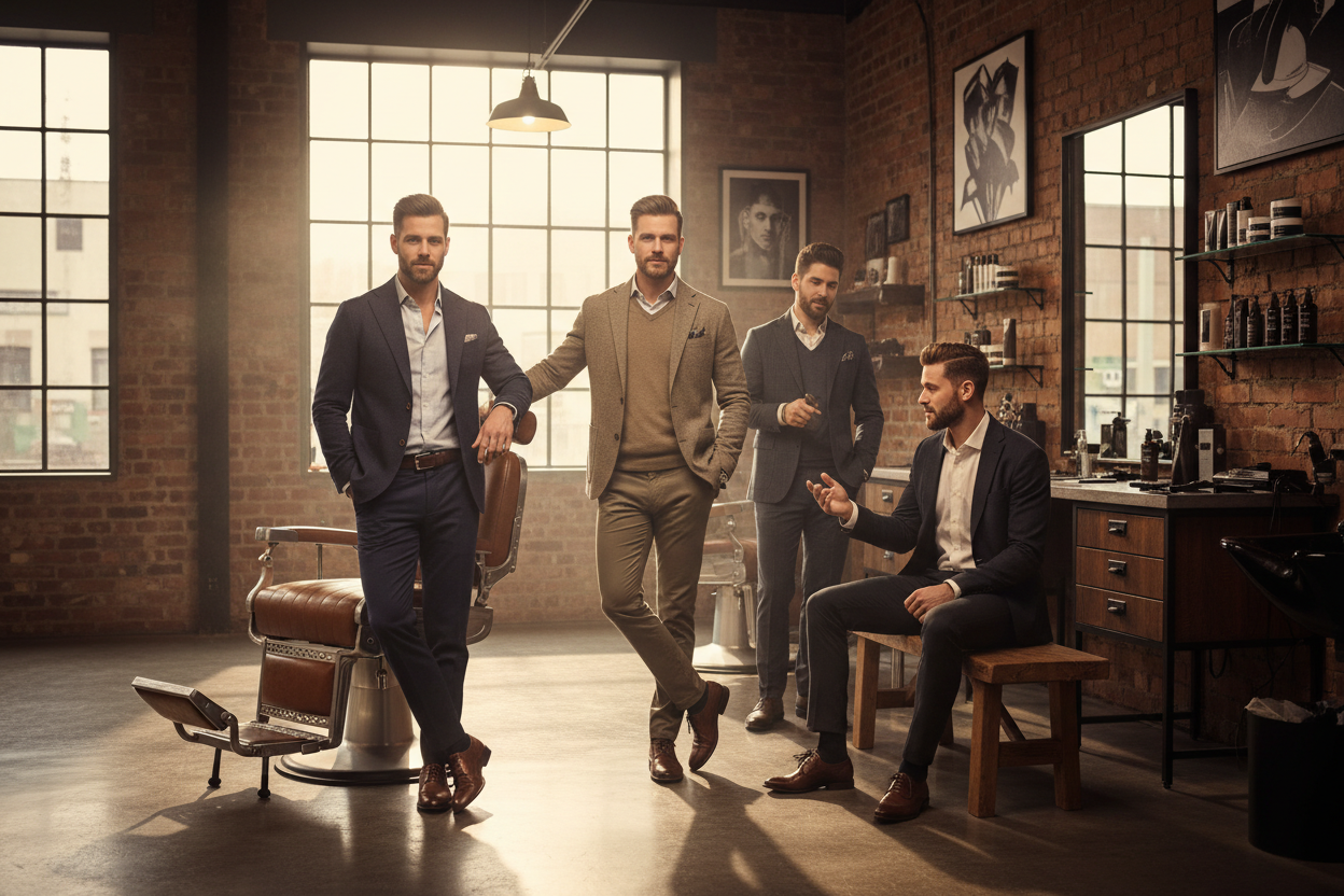 Well-dressed and well-groomed men
